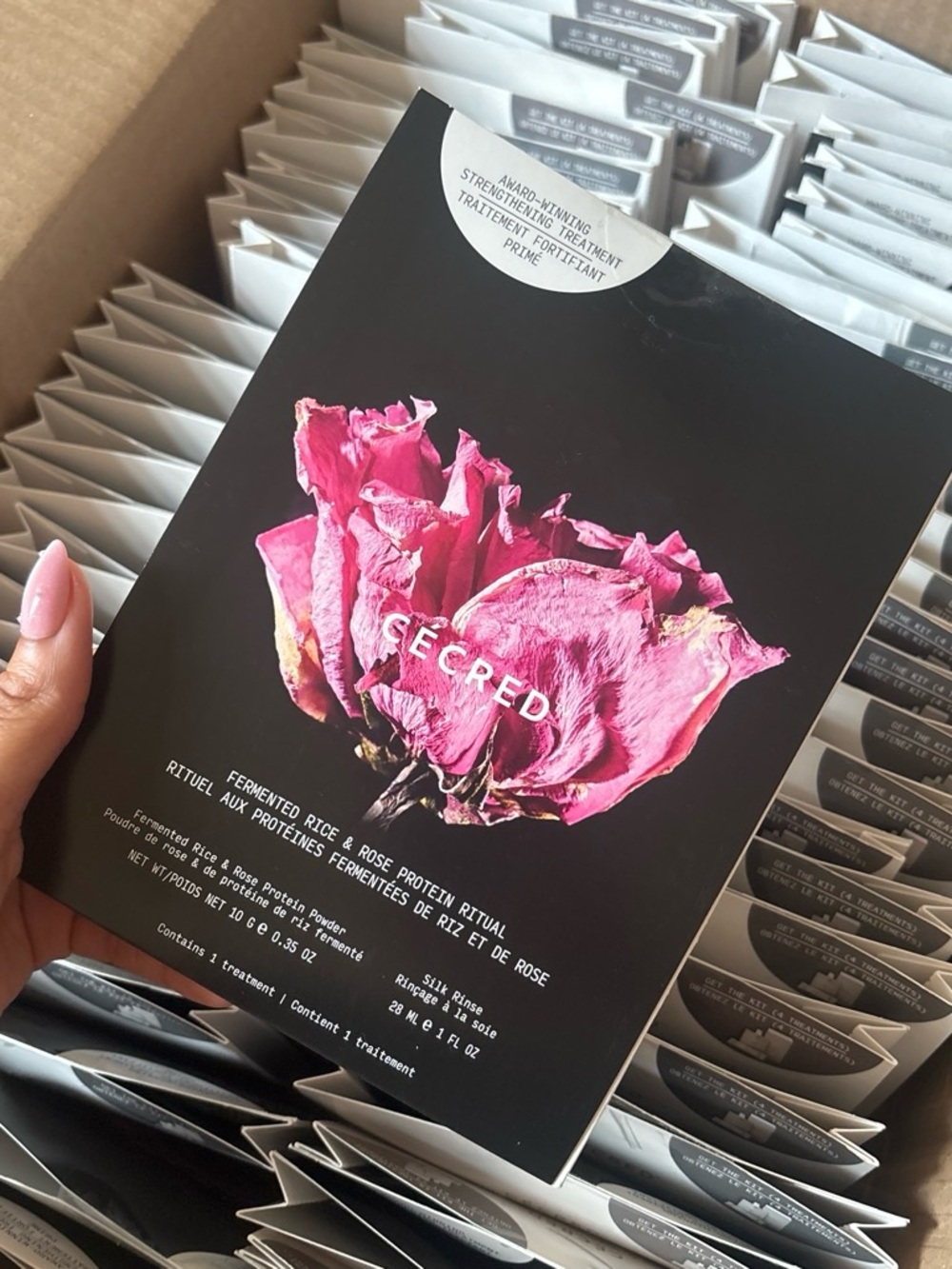 Fermented Rice & Rose Protein Hair Treatment - Pink